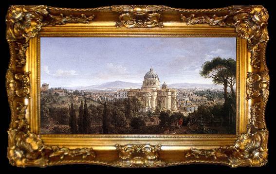 framed  WITTEL, Caspar Andriaans van The St Peter s in Rome, ta009-2